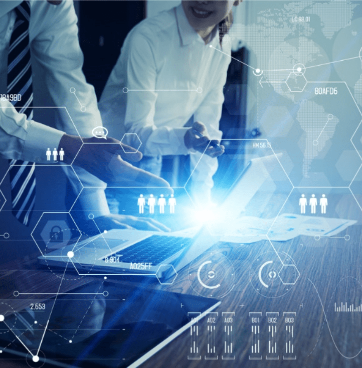 A group of people that are working on some laptops