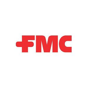 A red fmc logo is shown on the side of a building.