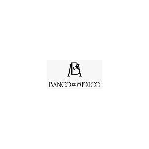 A black and white image of the banco de mexico logo.