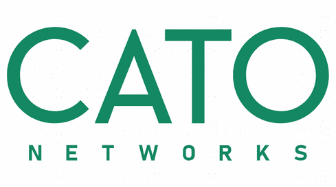 Partial logo with green letters spelling 'CATO'.